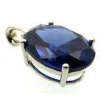 Siberian Sapphire Quartz Sterling Silver Pendant 01